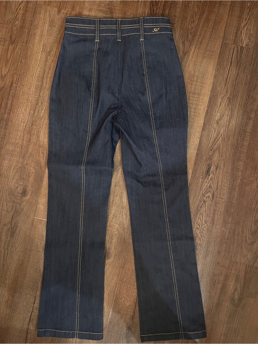 Cinq à Sept Dorothea Indigo High Rise Cropped Flare Jeans Size 0 - Picture 8 of 15